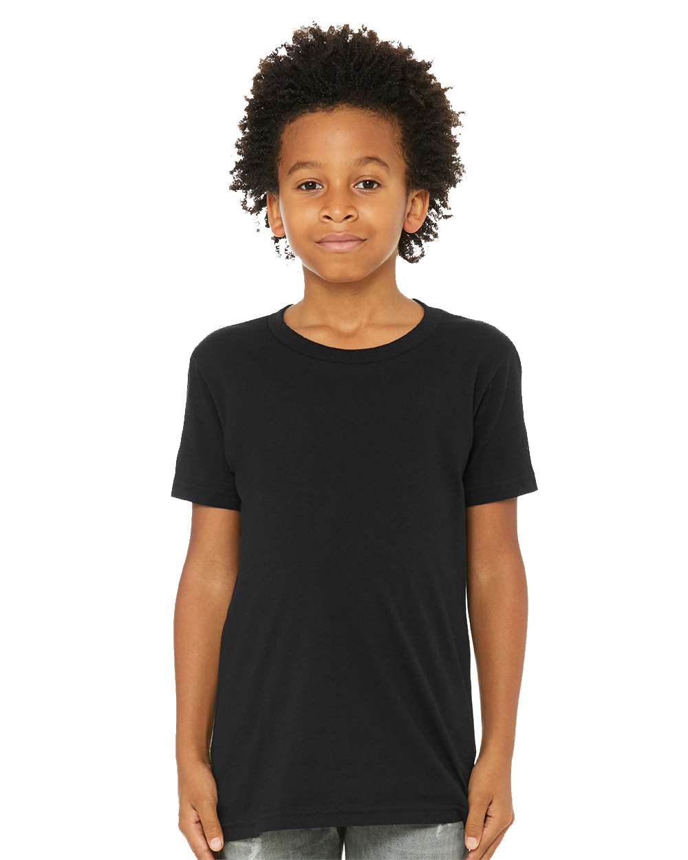 Solid Black Triblend - Model Front 