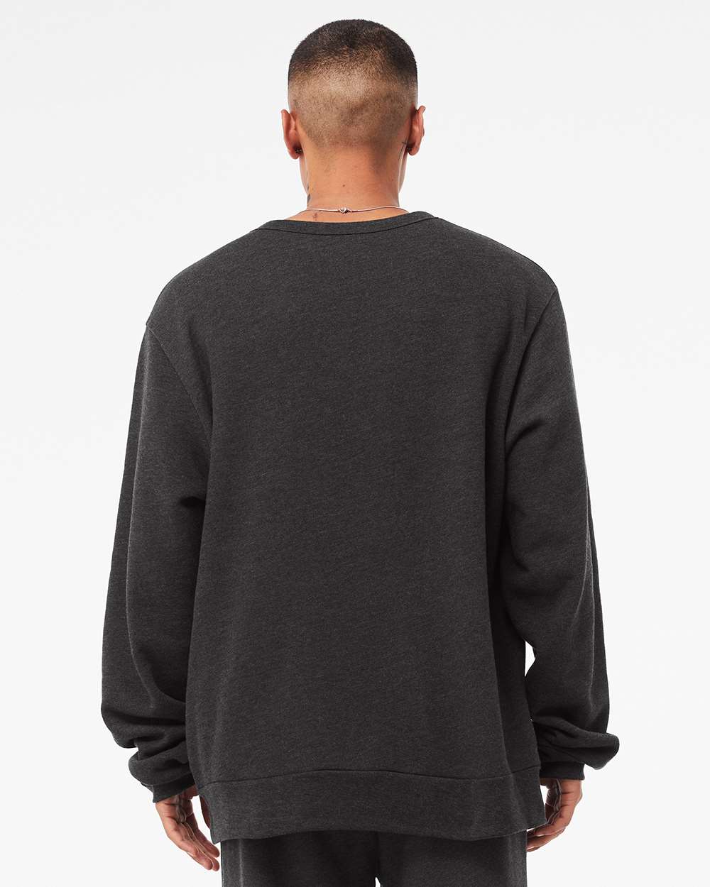 Dark Grey Heather - Model Back 