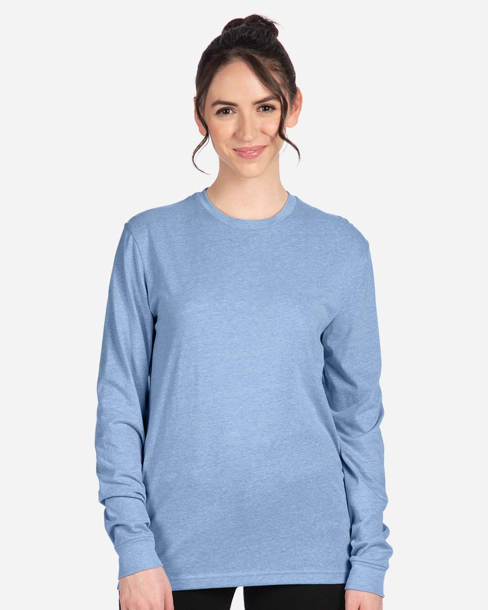 Heather Columbia Blue - Model Front 