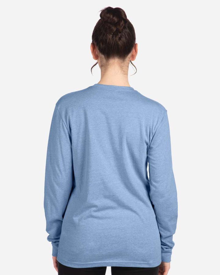 Heather Columbia Blue - Model Back 