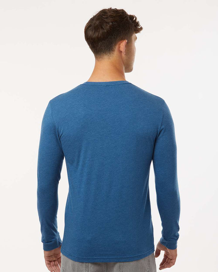 Heather Cool Blue - Model Back 