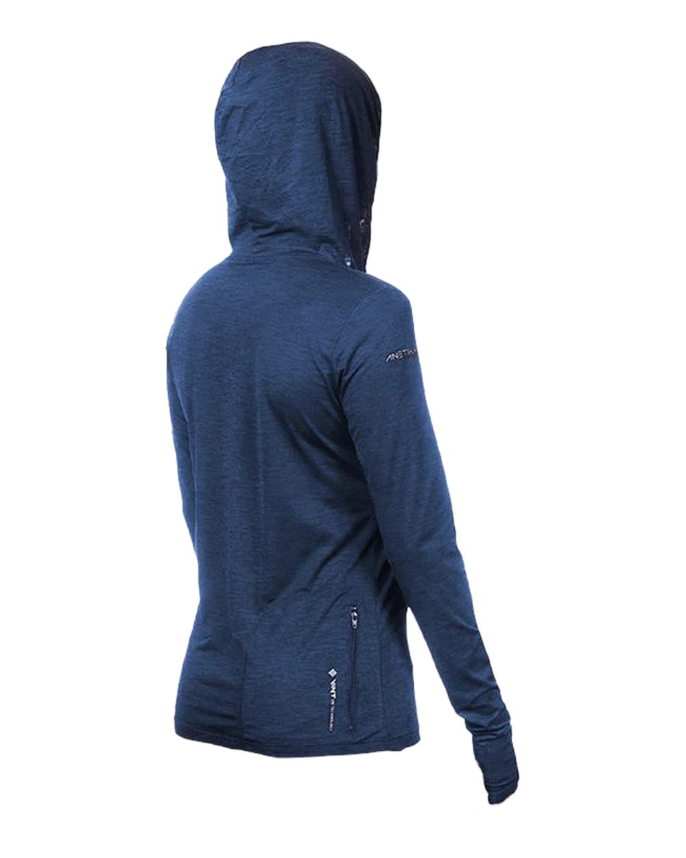 Navy Heathered - Back 