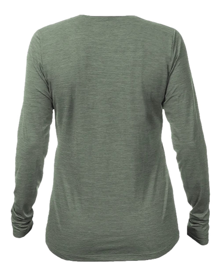 Dark Olive Heathered - Back 