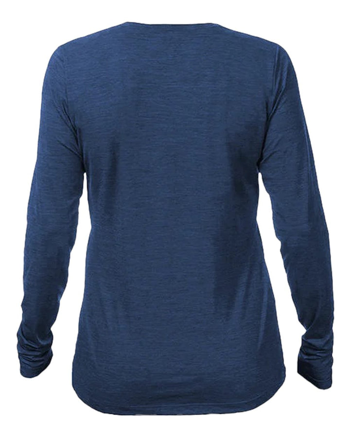 Navy Heathered - Back 