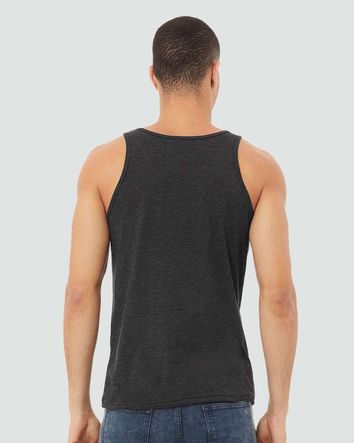 Dark Grey Heather - Model Back 