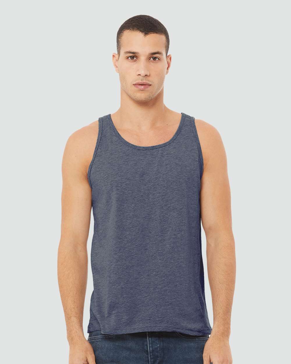 Heather Navy - Model Front 