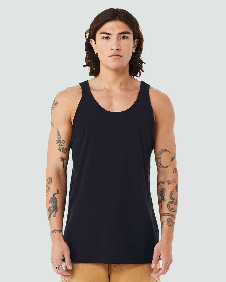 Solid Black Triblend - Model Front 