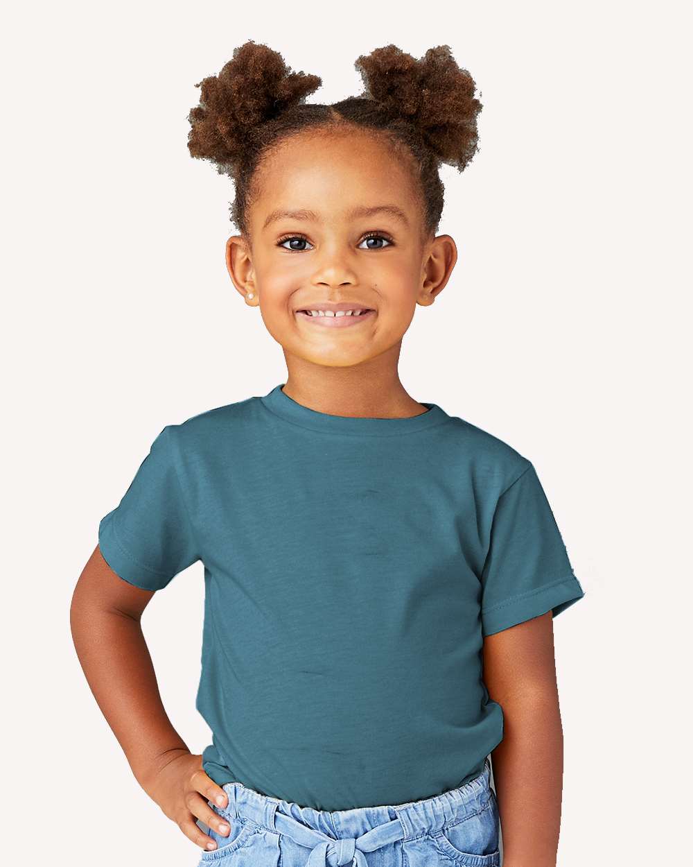Heather Deep Teal - Model Front 