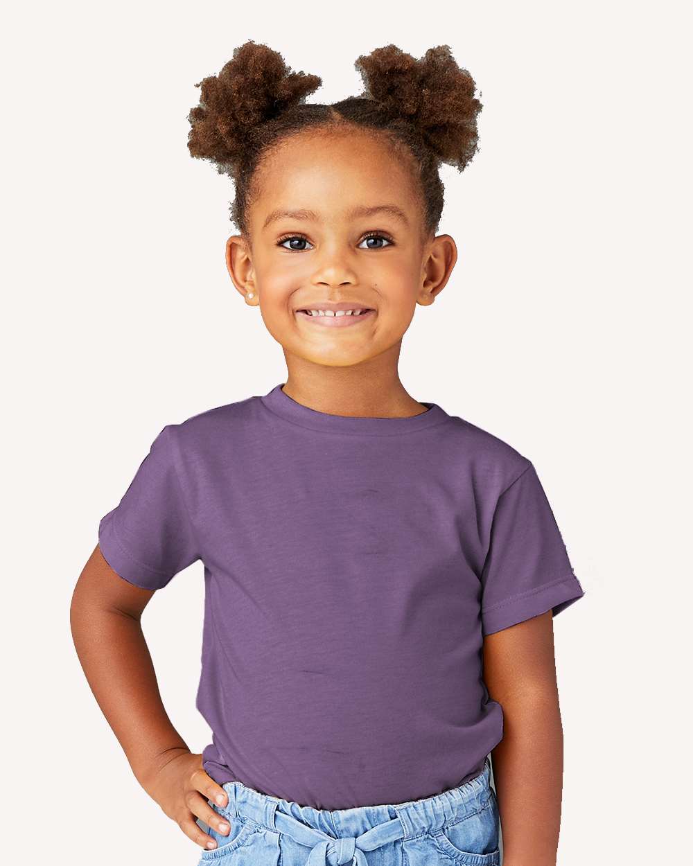 Heather Team Purple - Model Front 