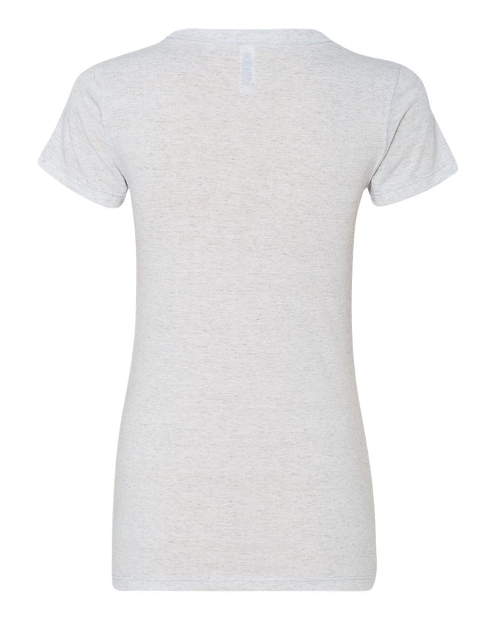White Fleck Triblend - Back 