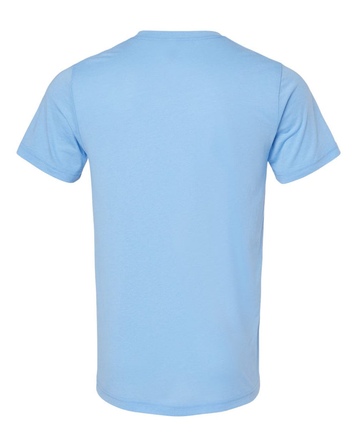 Solid Carolina Blue Triblend - Back 