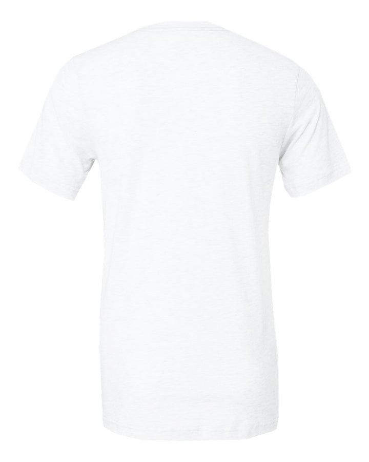 Solid White Triblend - Back 