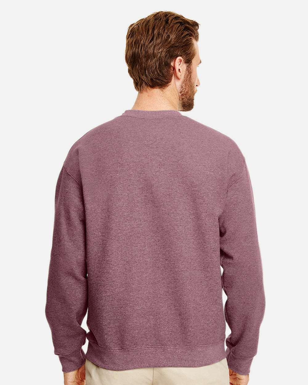 Heather Dark Maroon - Model Back 