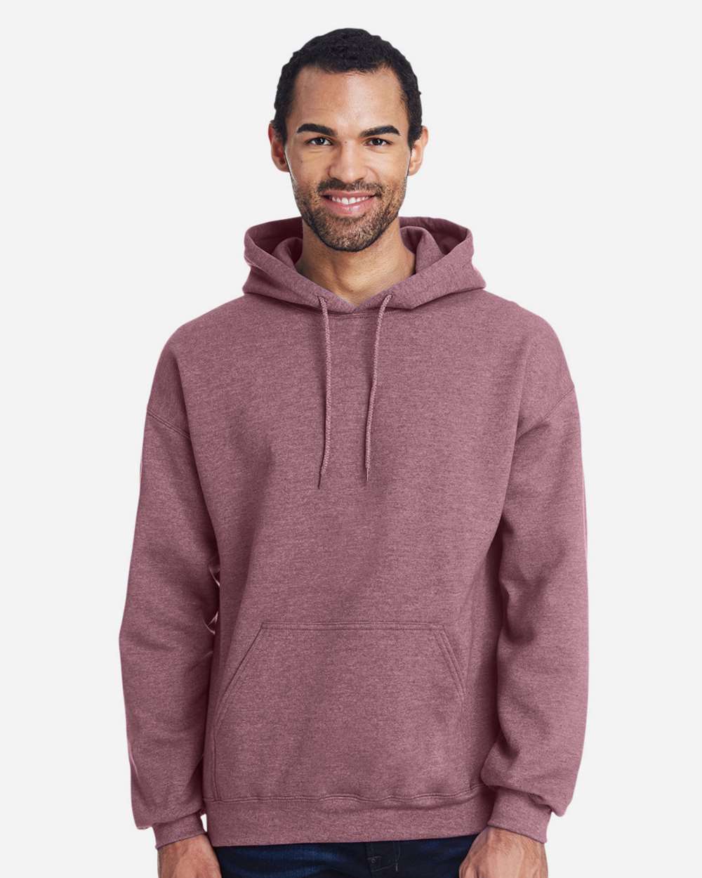 Heather Sport Dark Maroon - Model Front 