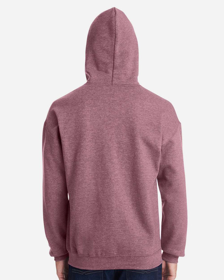 Heather Sport Dark Maroon - Model Back 