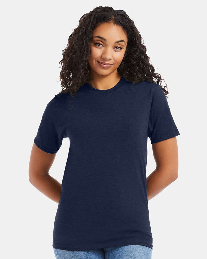 Heather Navy - Model Front 