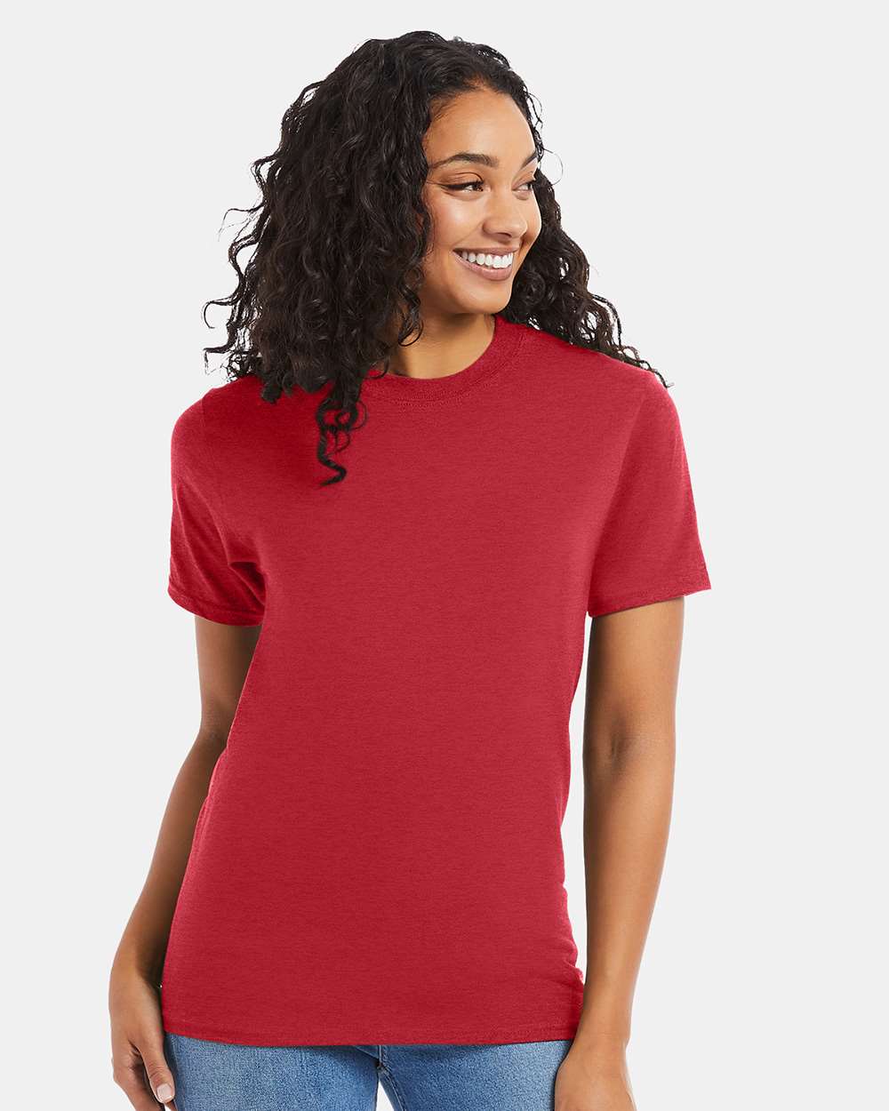 Heather Red - Model Front 