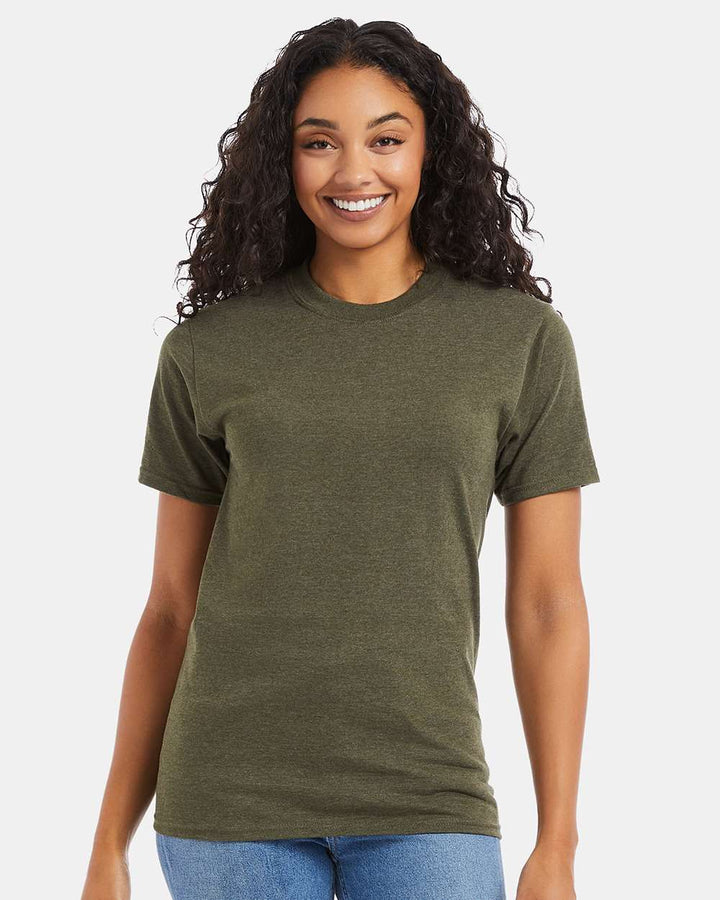 Military Green Heather - Model Front 