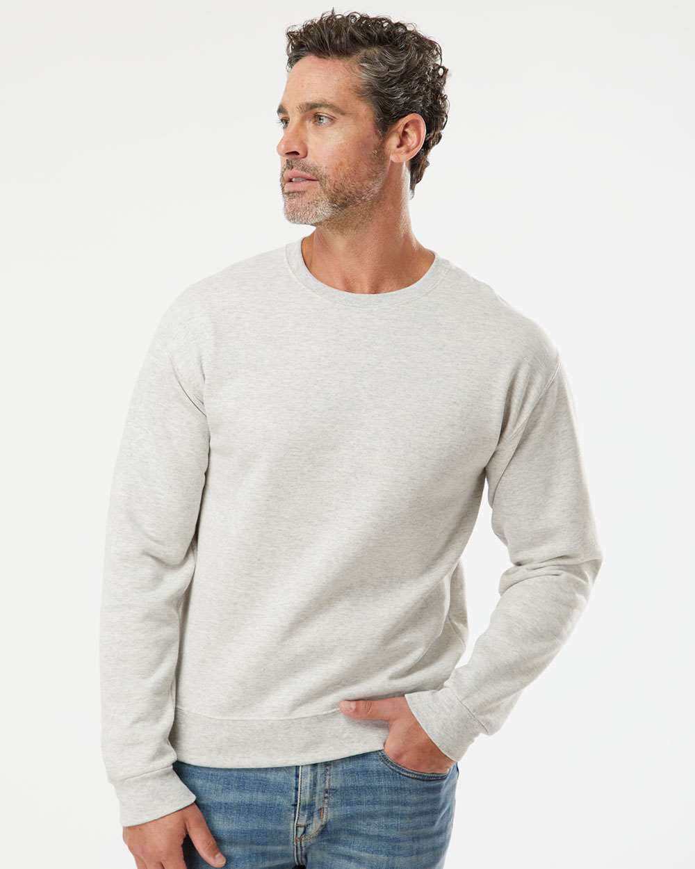 Oatmeal Heather - Model Front 