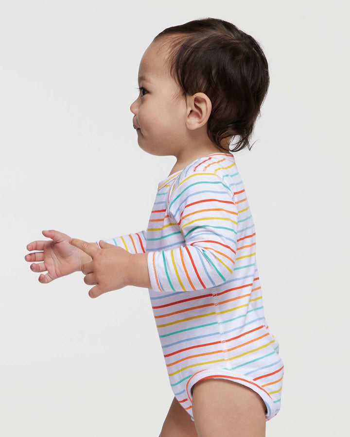 Rainbow Stripe - Model Side 