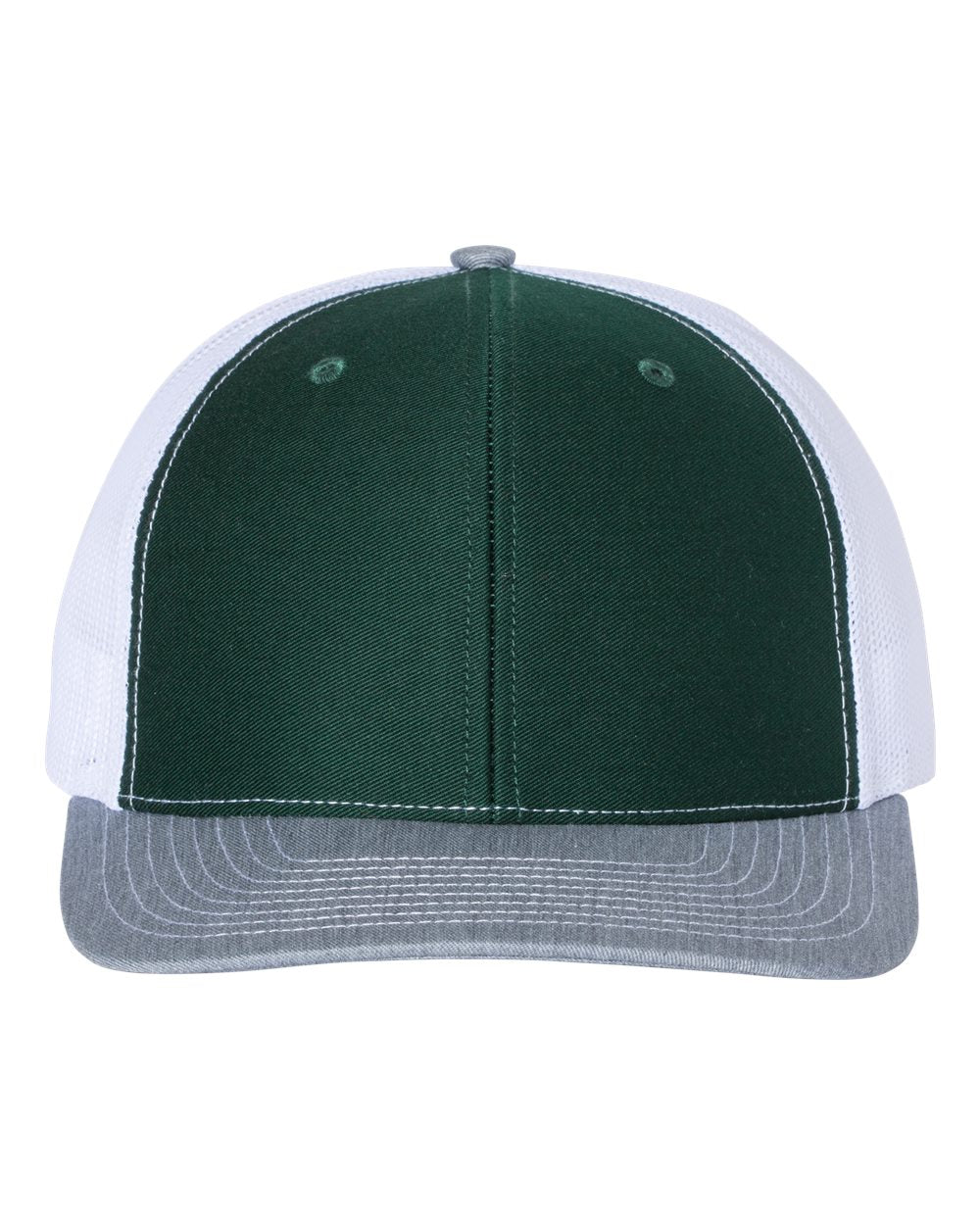 Dark Green/White/Heather Grey 