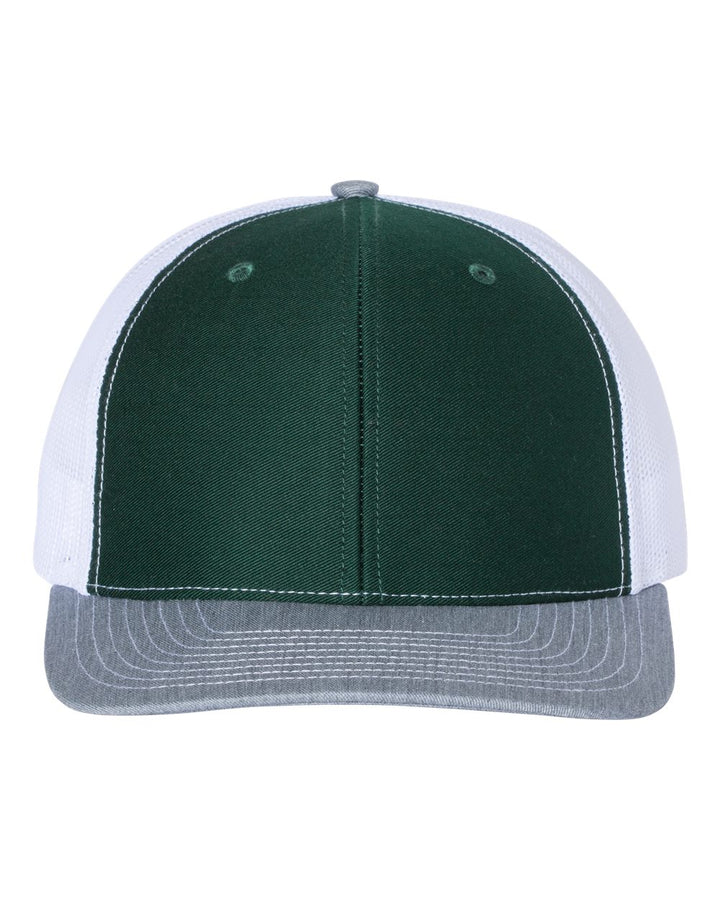 Dark Green/White/Heather Grey 