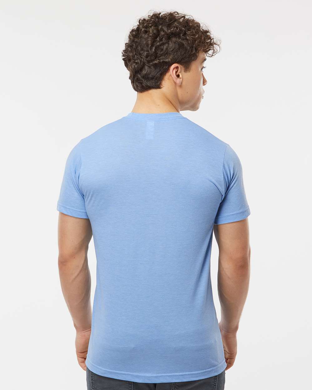 Heather Athletic Blue - Model Back 