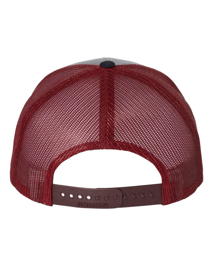 Heather Grey/Cardinal/Navy - Back 