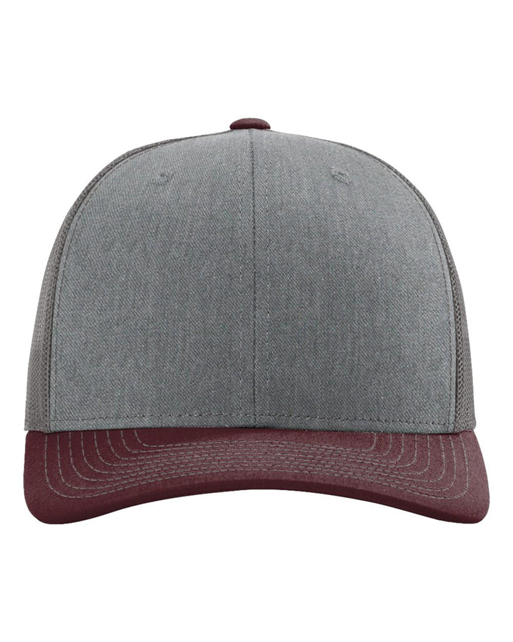Heather Grey/Charcoal/Maroon 