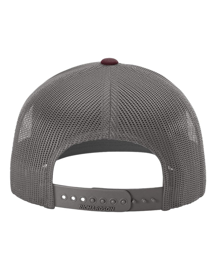 Heather Grey/Charcoal/Maroon - Back 