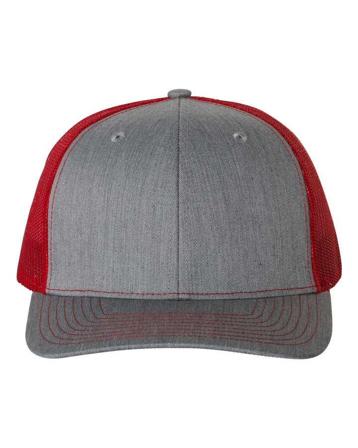 Heather Grey/Red 