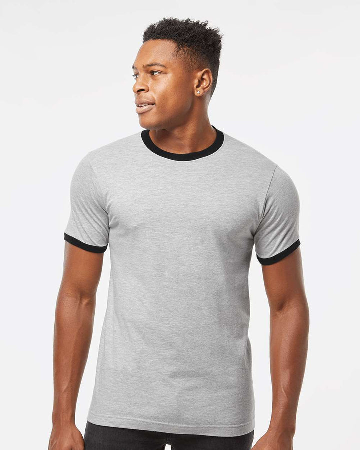 Heather Grey/Black - Model Front 