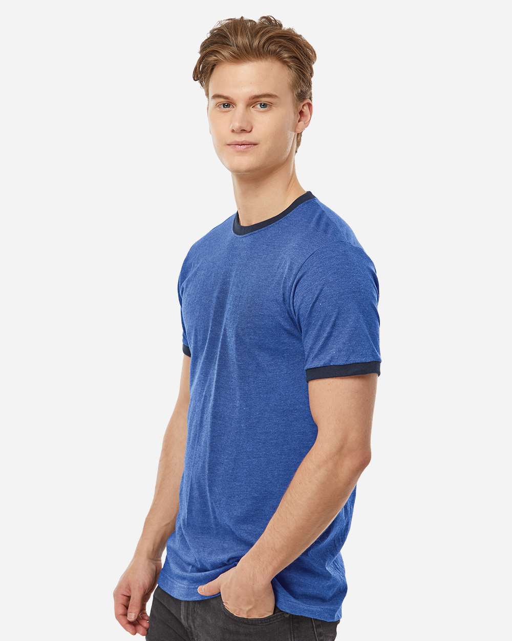 Heather Royal/ Navy - Model Side 