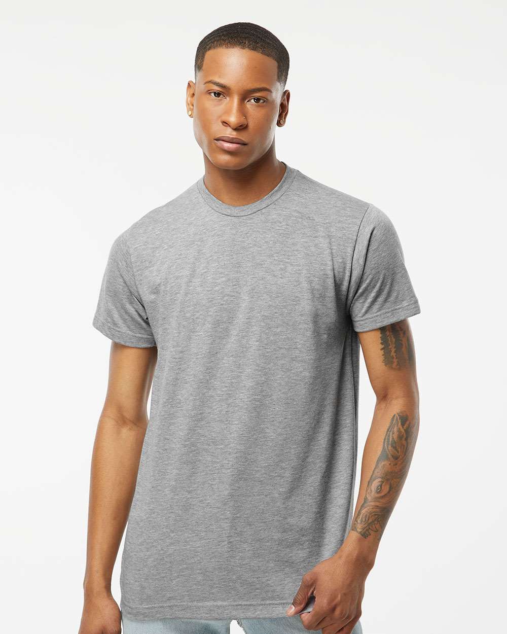 Heather Grey - Model Front 