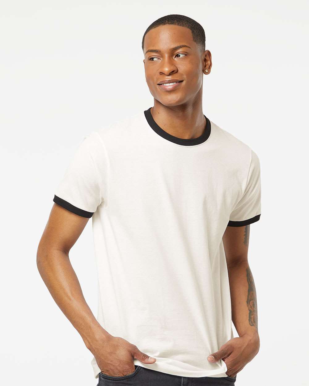 Vintage White/ Black - Model Front 