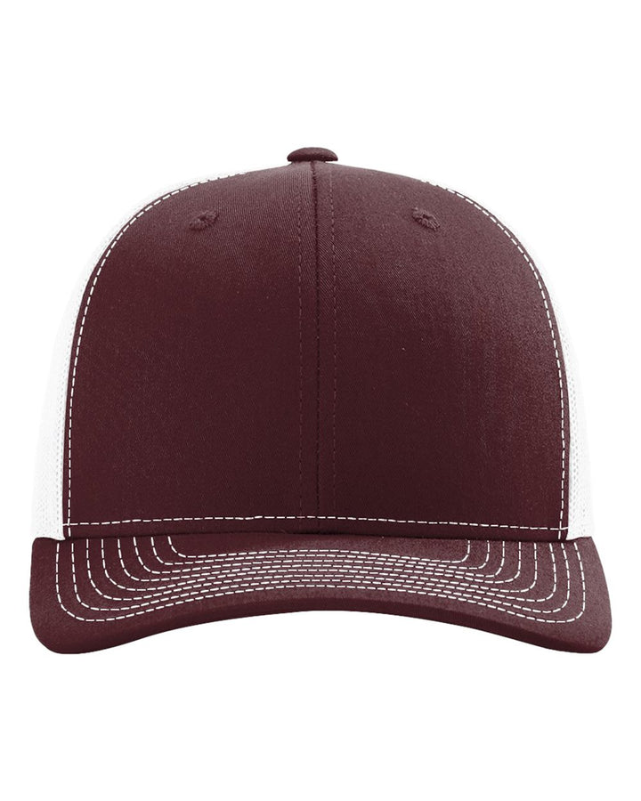 Maroon/white 