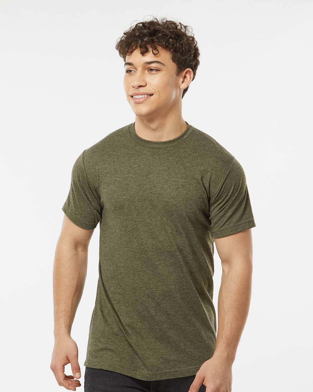 Heather Military Green - Model Front 