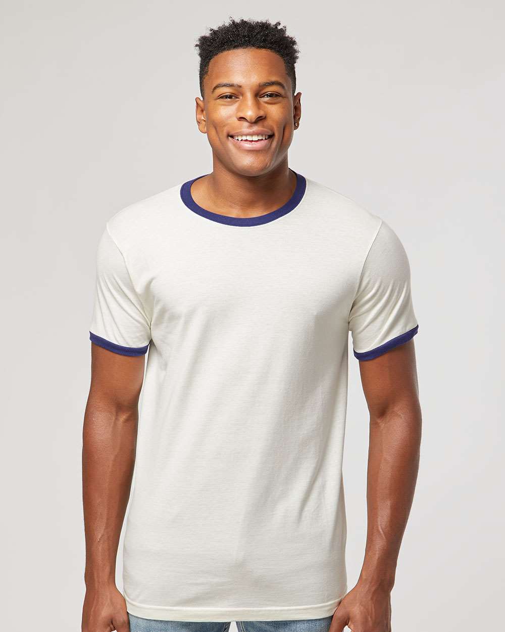 Vintage White/ Inked India - Model Front 