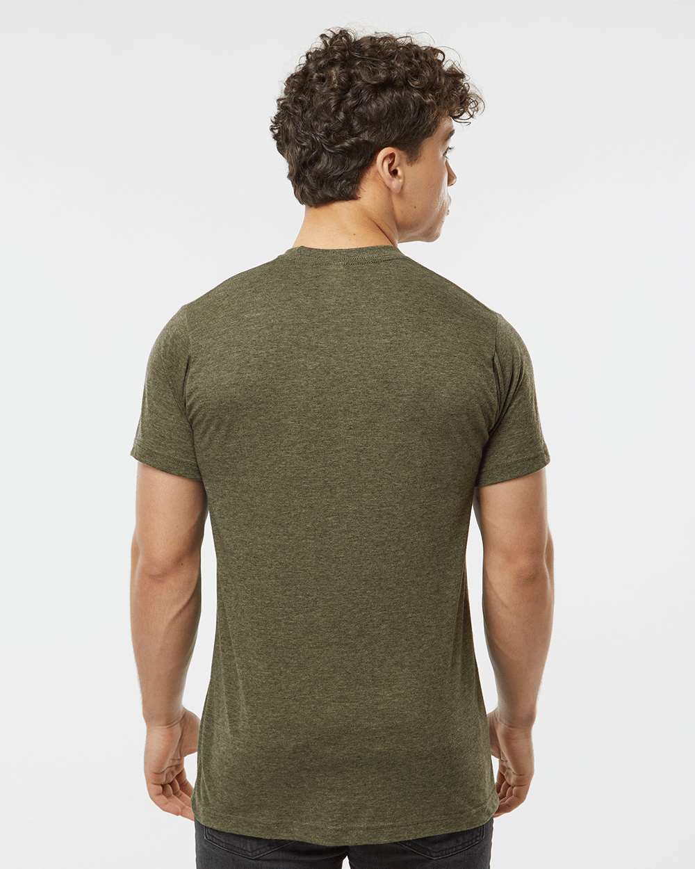 Heather Military Green - Model Back 