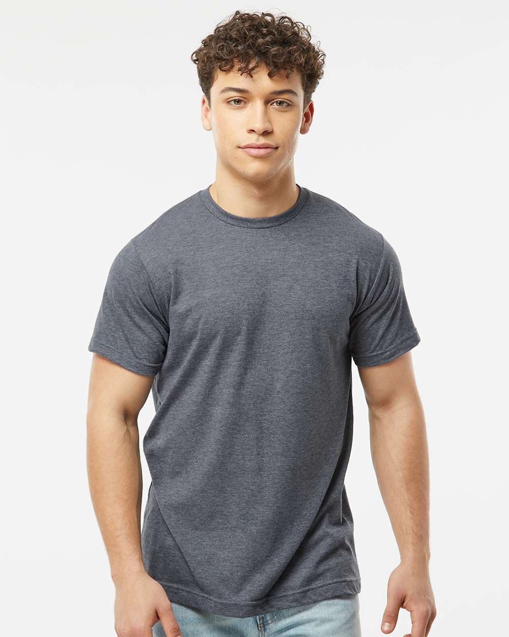 Heather Navy - Model Front 