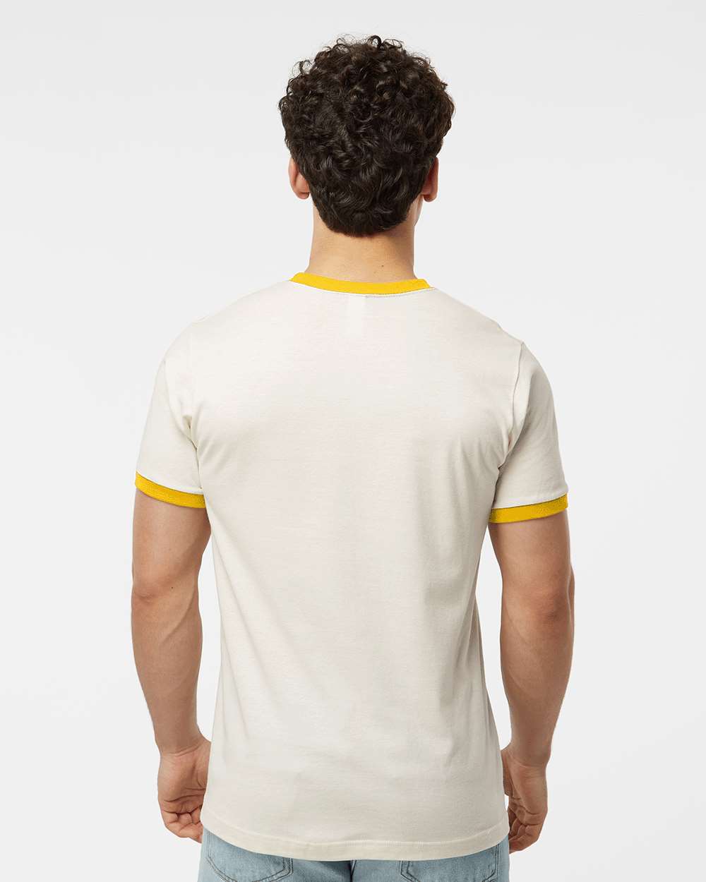 Vintage White/ Mellow Yellow - Model Back 