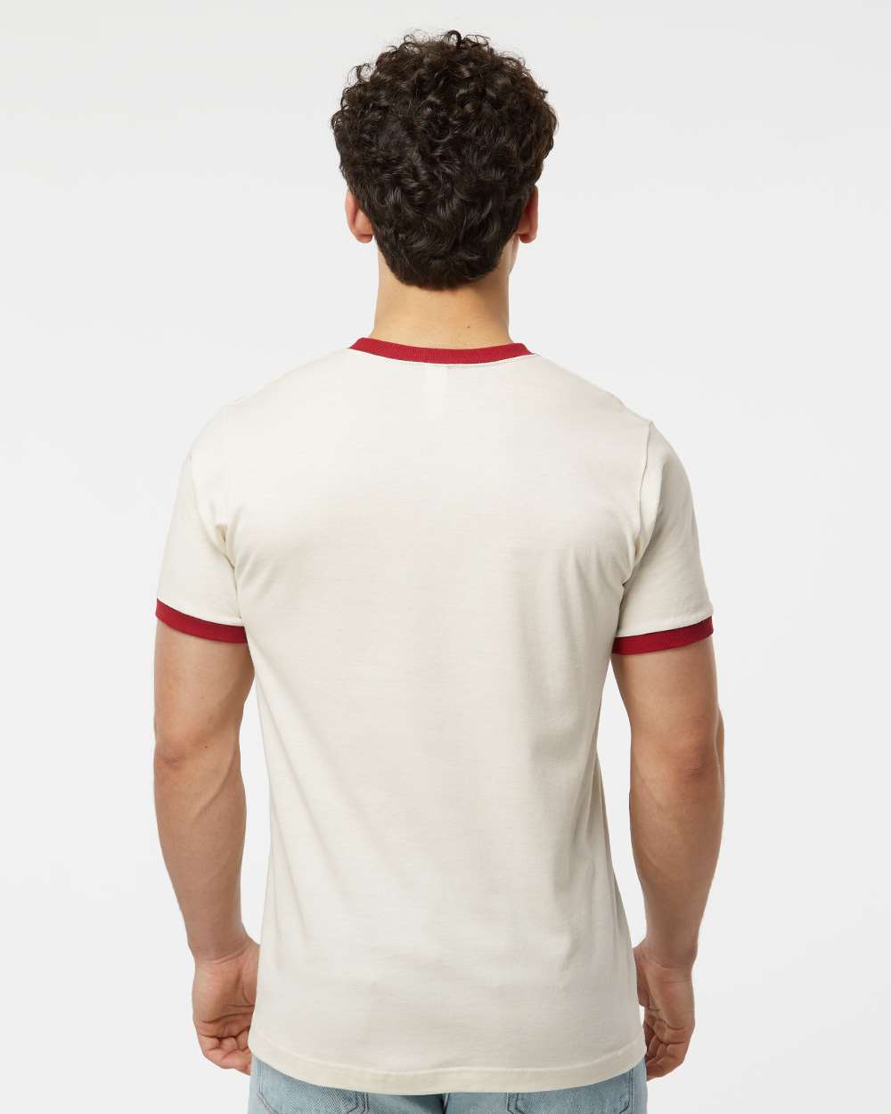 Vintage White/ Rio Red - Model Back 
