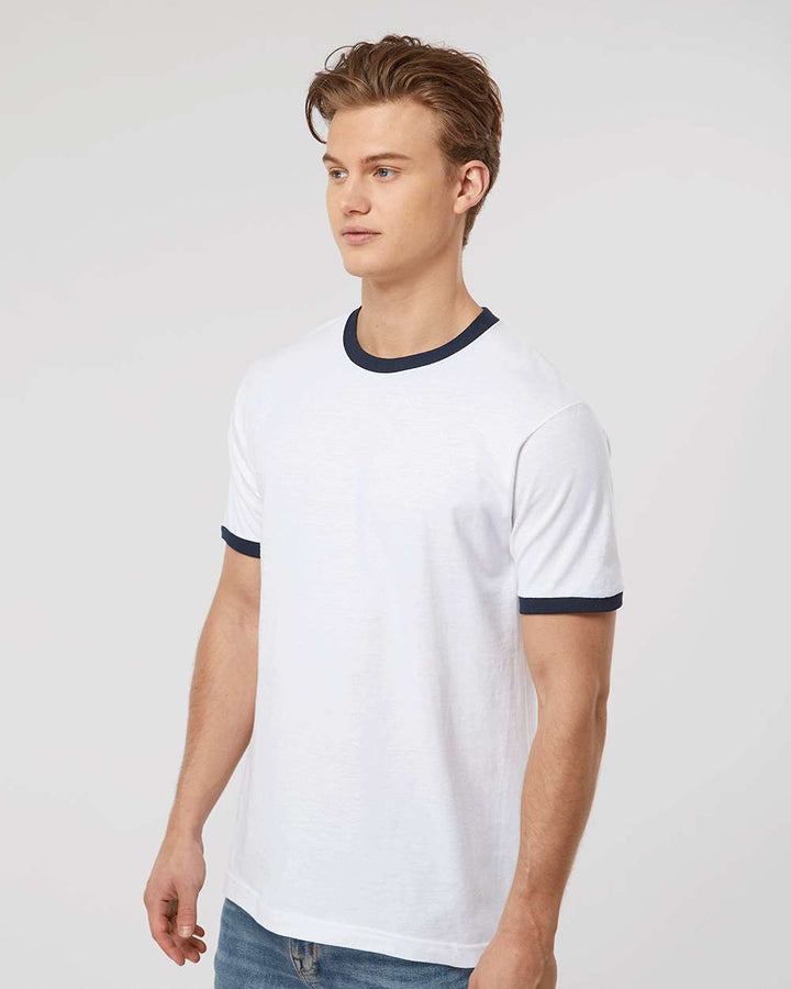 White/Navy - Model Side 