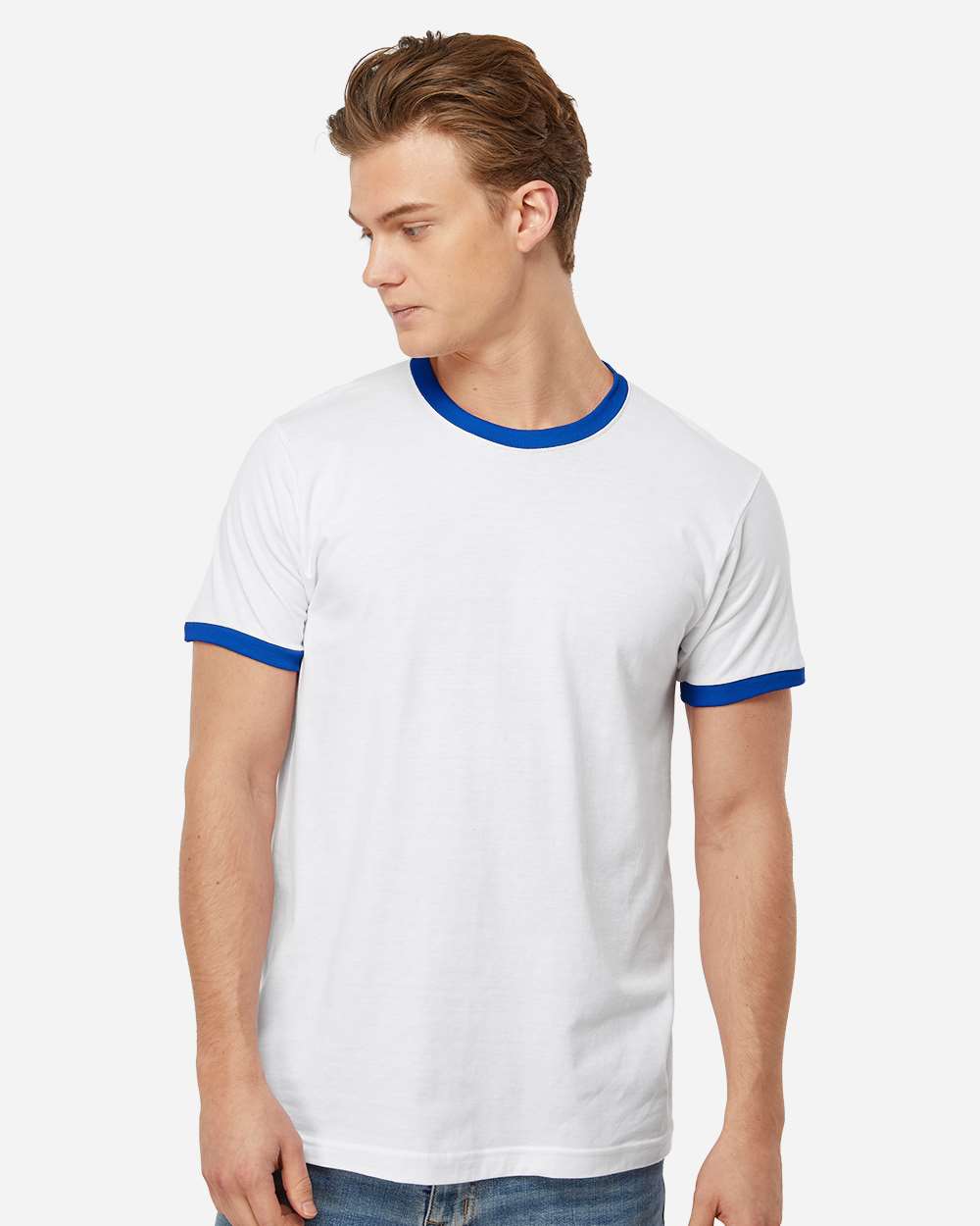 White/Royal - Model Front 