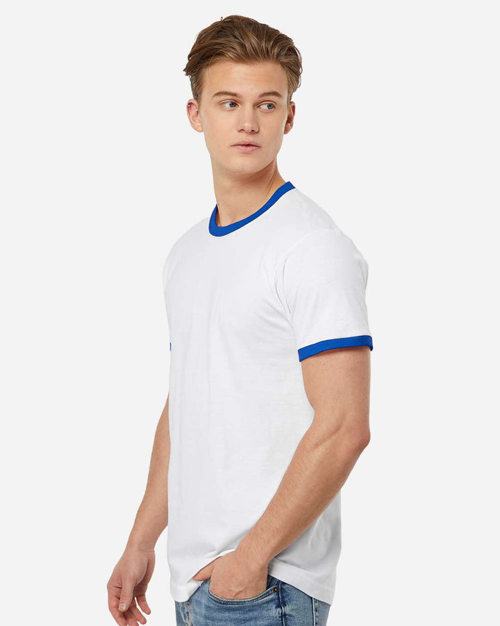 White/Royal - Model Side 