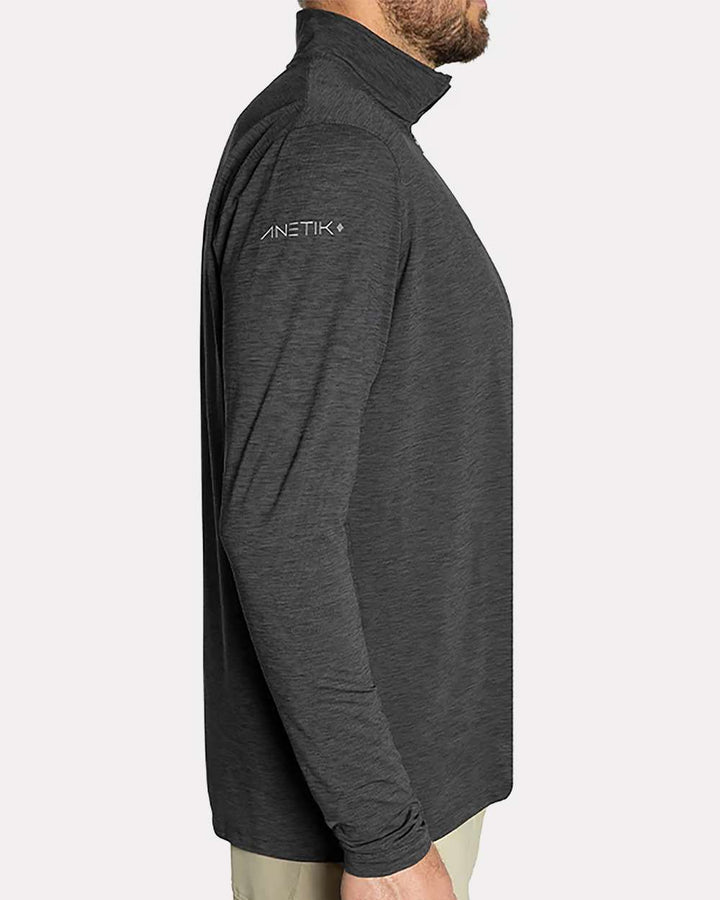 Charcoal Heathered - Model Side 