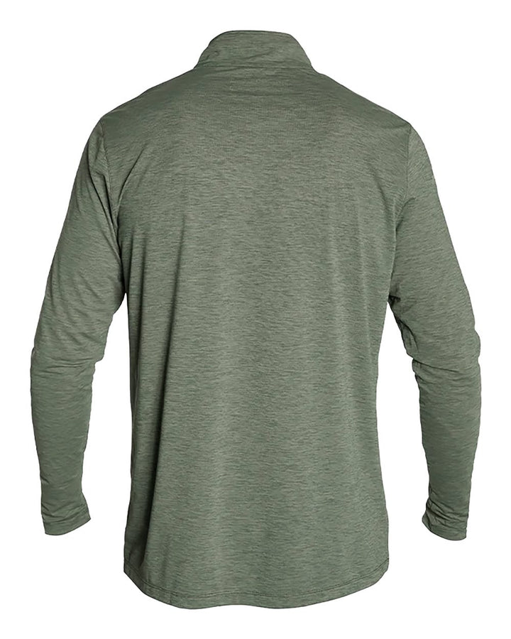 Dark Olive Heathered - Back 