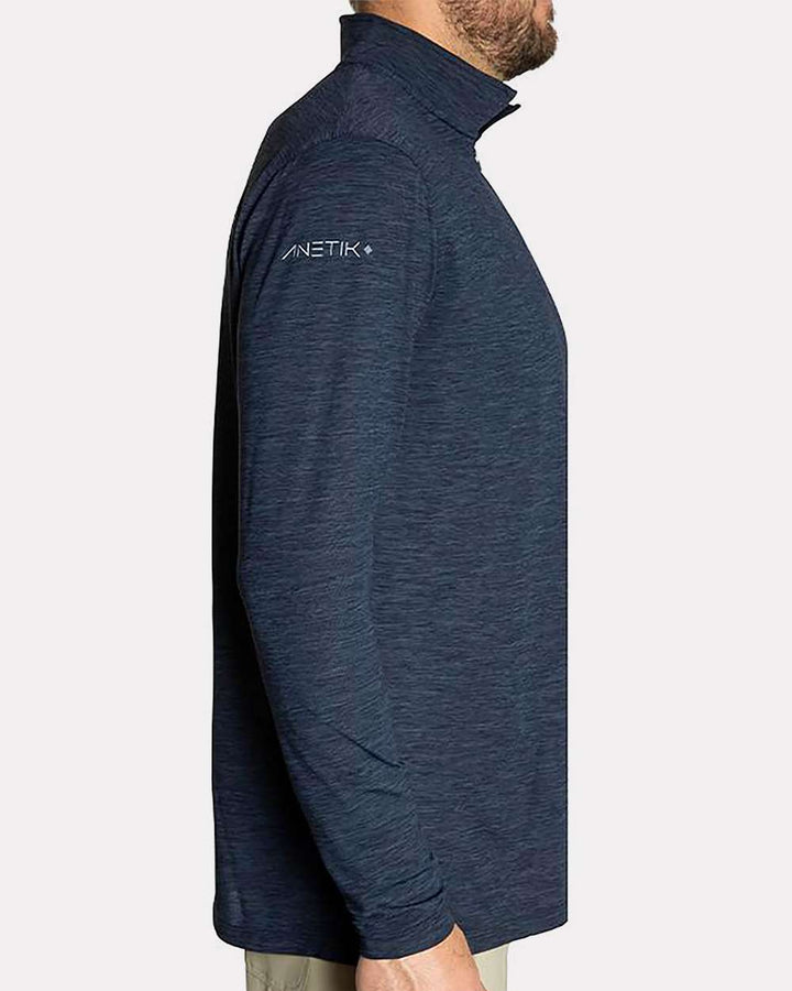 Midnight Heathered - Model Side 