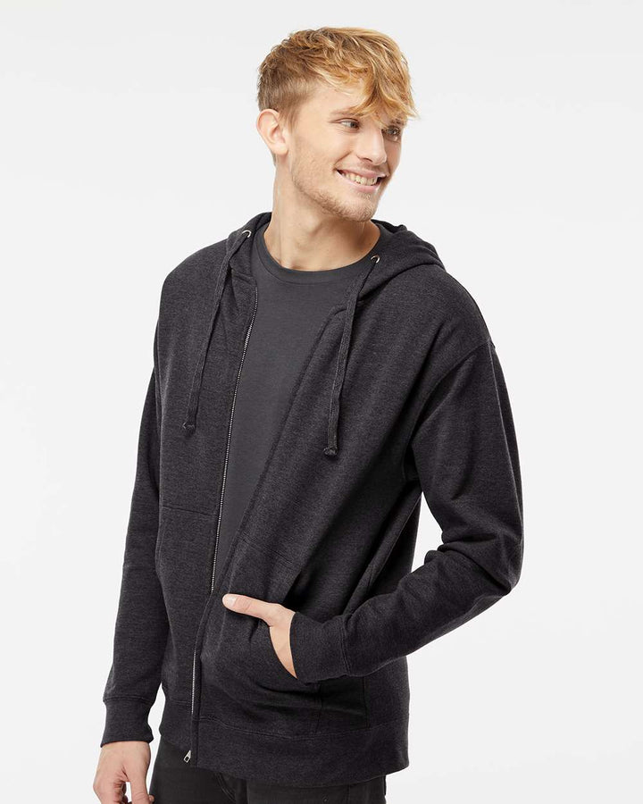 Charcoal Heather - Model Side 