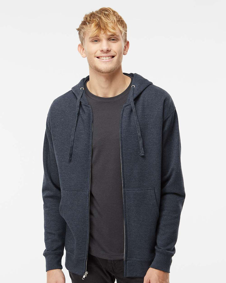 Classic Navy Heather - Model Front 